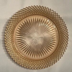 Miss America Pink Dinner Plate by Anchor Hocking Depression Glass
